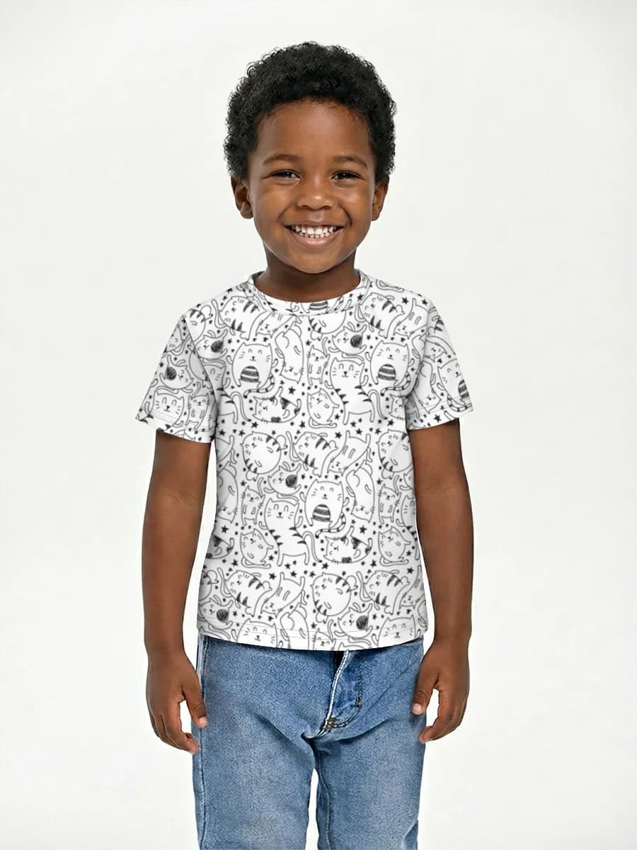 Children's cotton T-shirt (for boys. Copy)