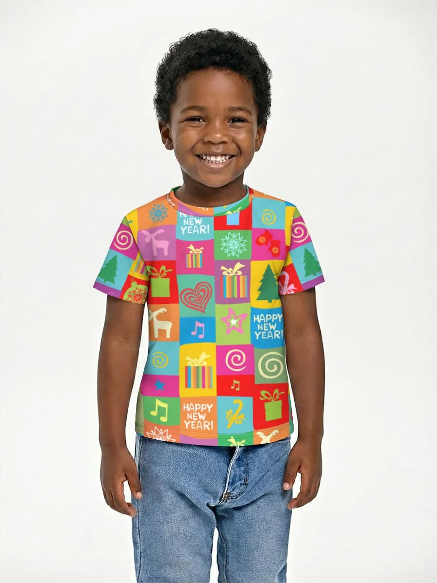 Children's cotton T-shirt (for boys. Copy)