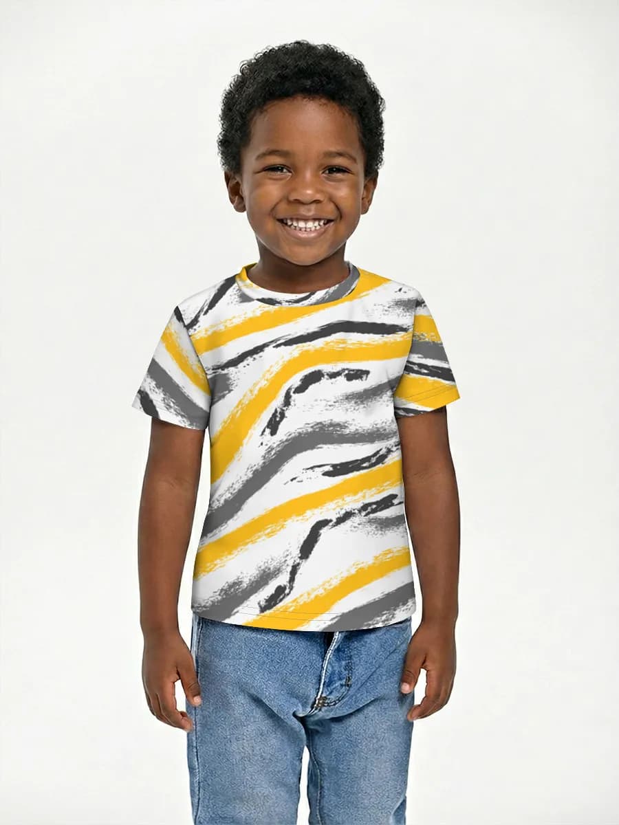 Mustard Chevron Brushstrokes