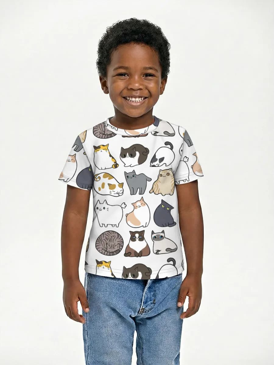 Children's cotton T-shirt (for boys. Copy)