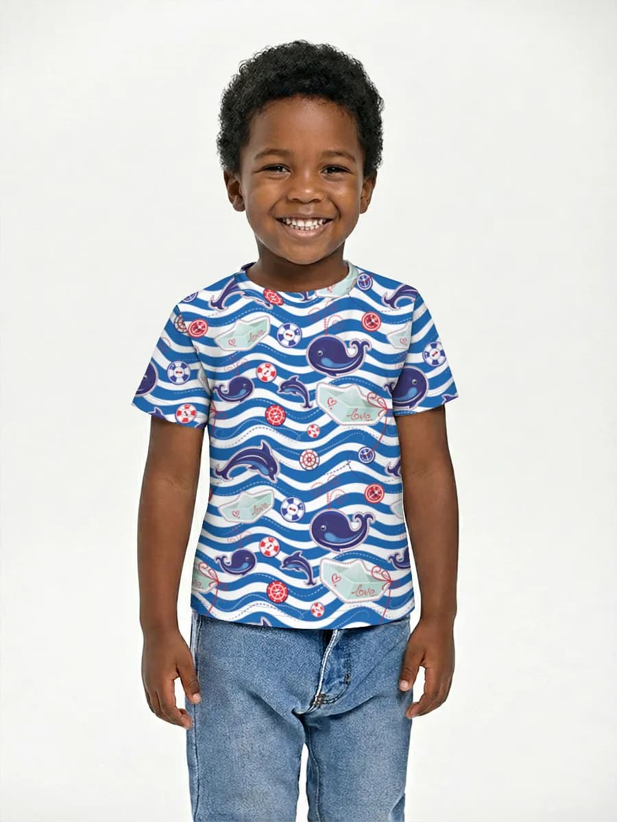 Children's cotton T-shirt (for boys. Copy)