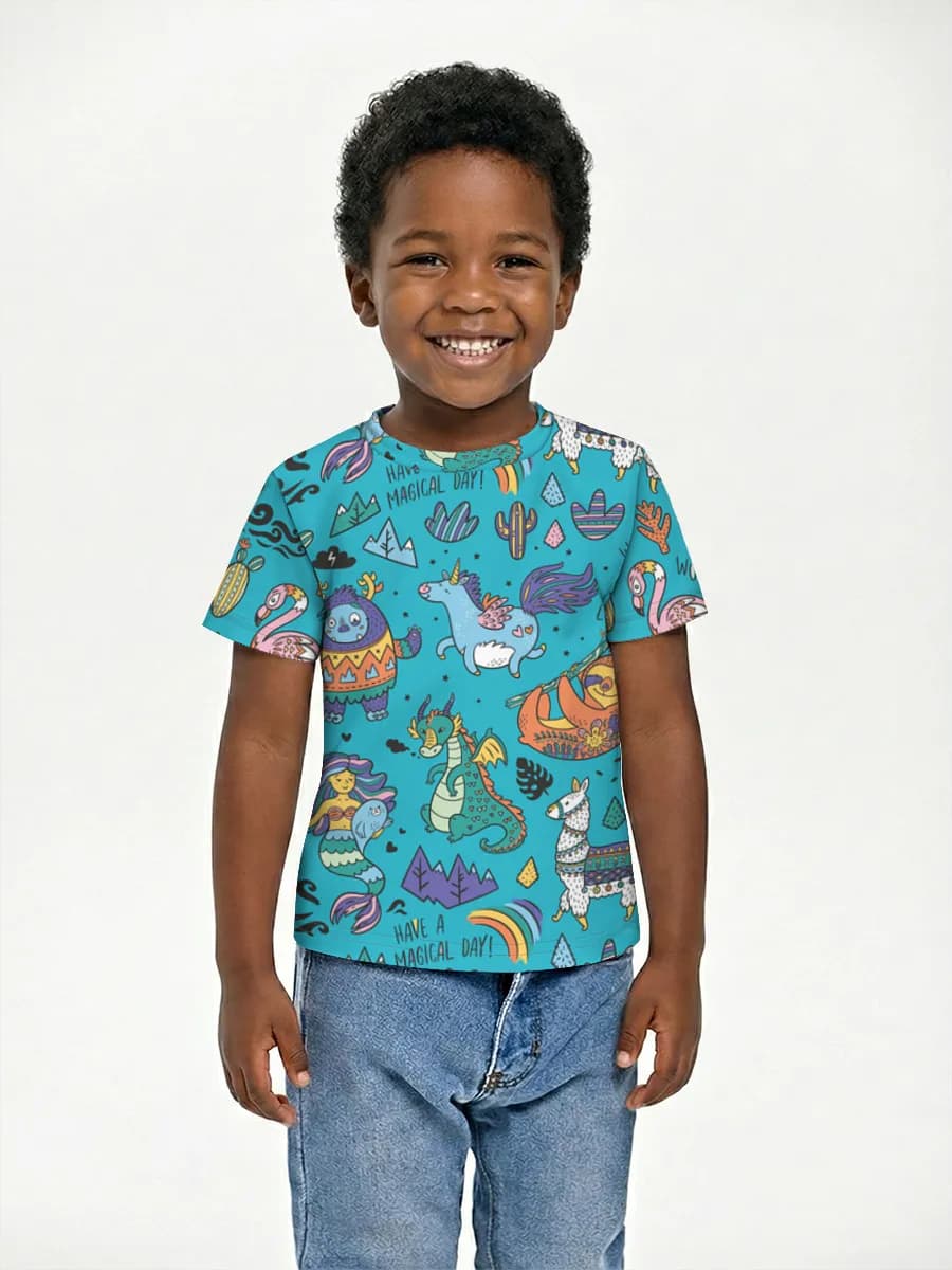 Children's cotton T-shirt (for boys. Copy)