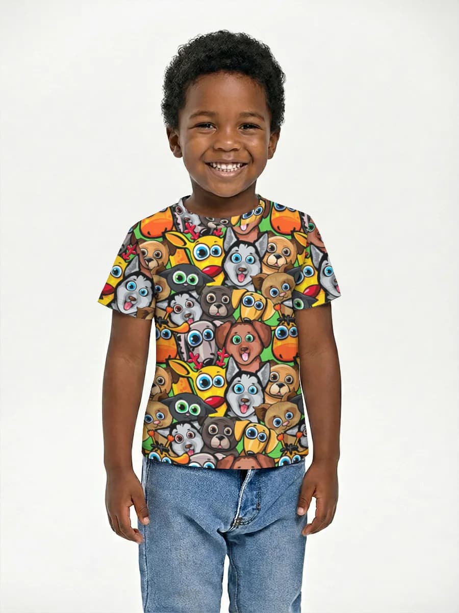 Children's cotton T-shirt (for boys. Copy)