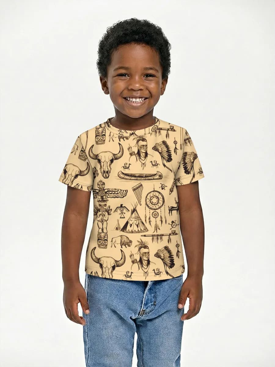 Children's cotton T-shirt (for boys. Copy)