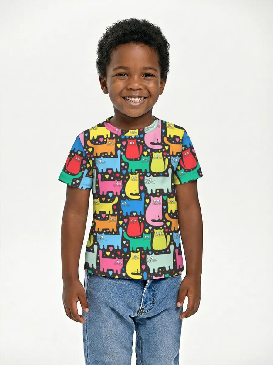 Children's cotton T-shirt (for boys. Copy)