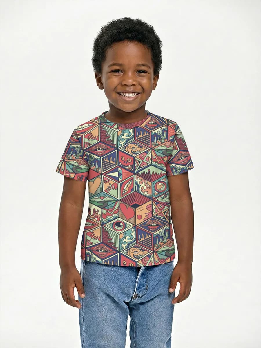 Children's cotton T-shirt (for boys. Copy)