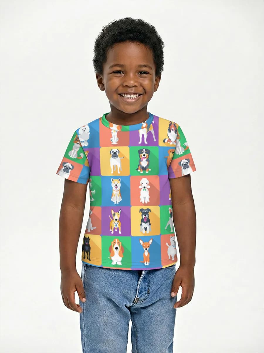 Children's cotton T-shirt (for boys. Copy)