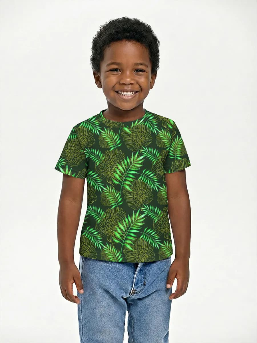 Neon Tropical Leaves