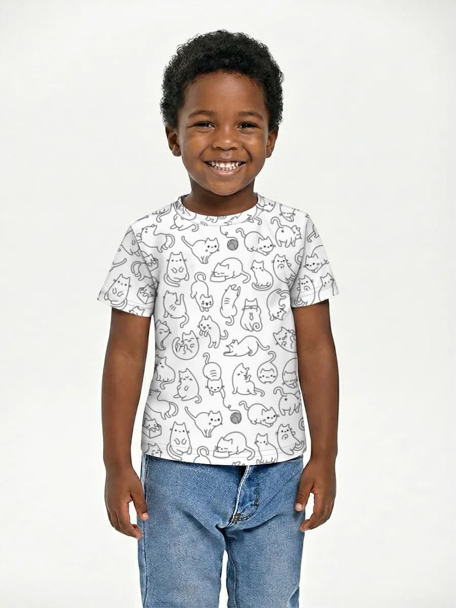 Children's cotton T-shirt (for boys. Copy)