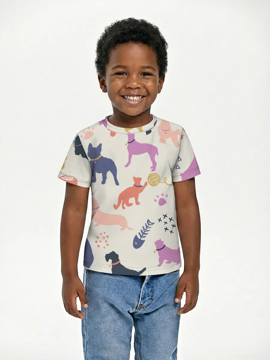 Children's cotton T-shirt (for boys. Copy)