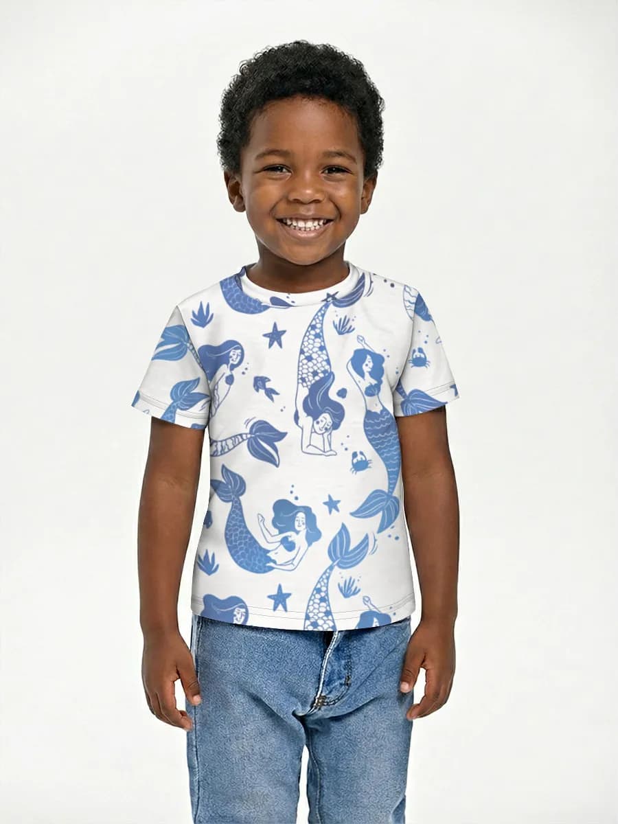Vintage Blue Mermaids