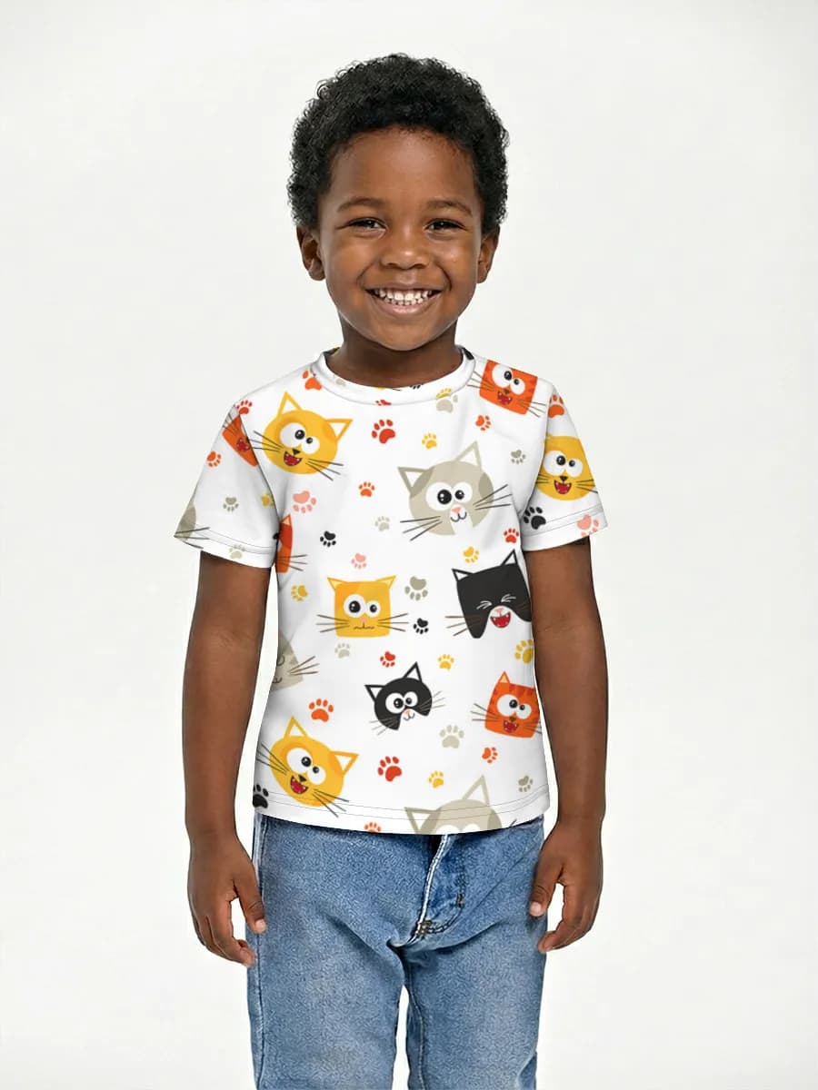Children's cotton T-shirt (for boys. Copy)