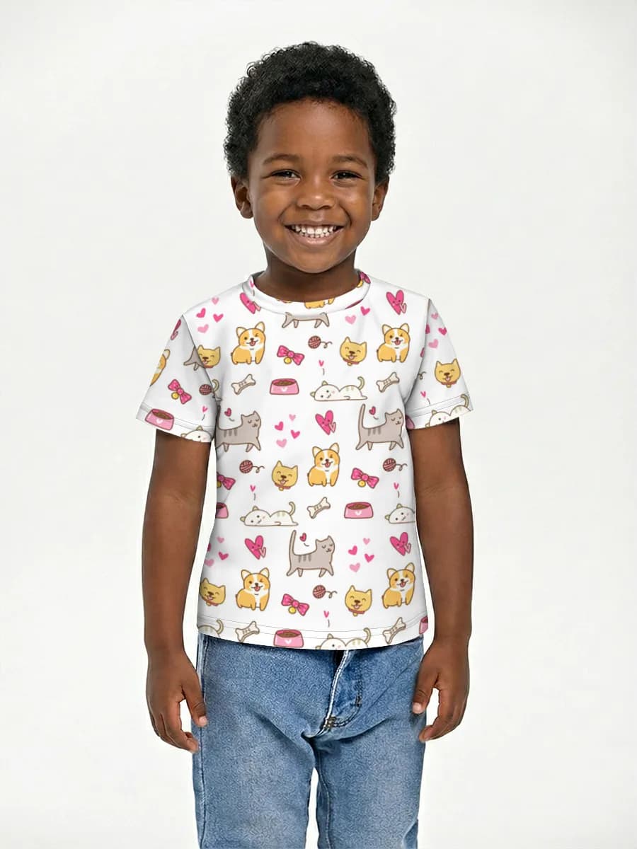 Children's cotton T-shirt (for boys. Copy)