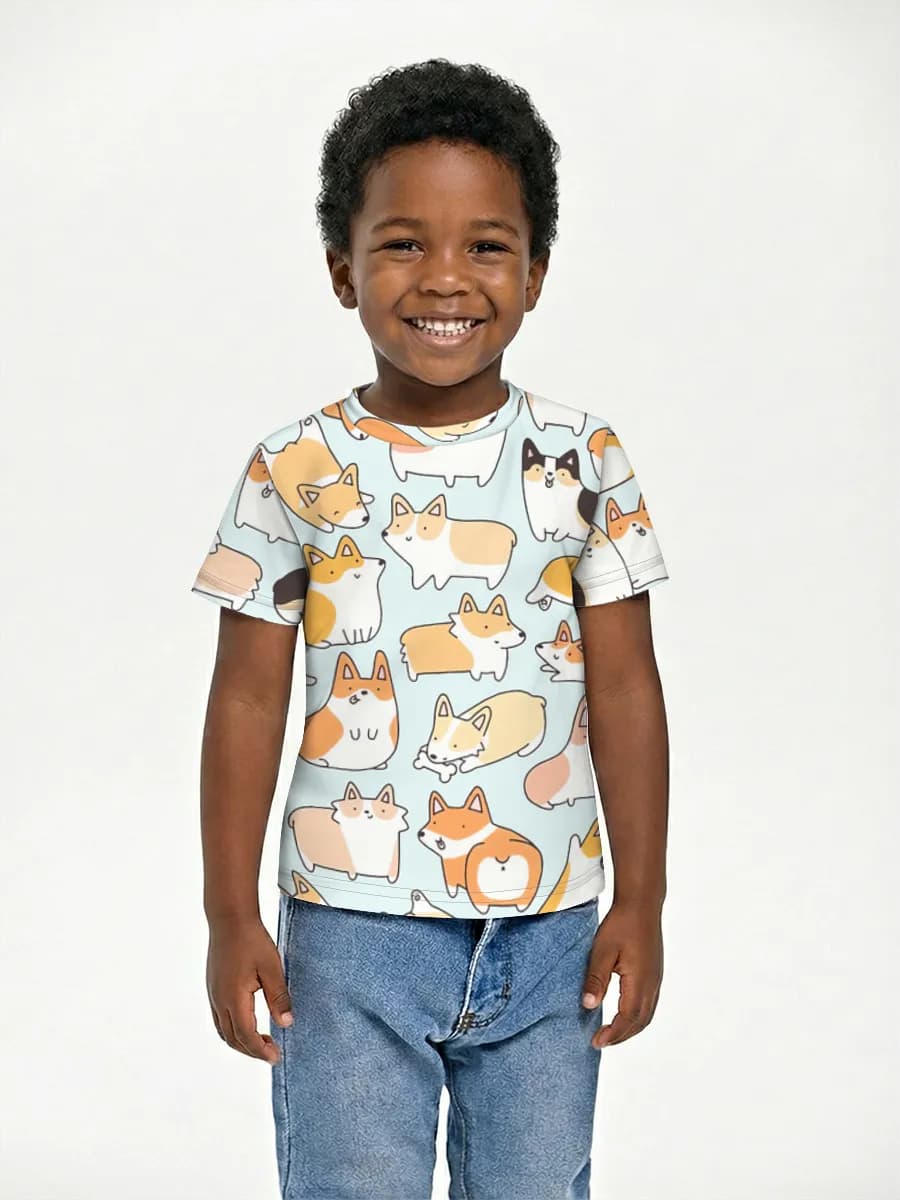 Children's cotton T-shirt (for boys. Copy)