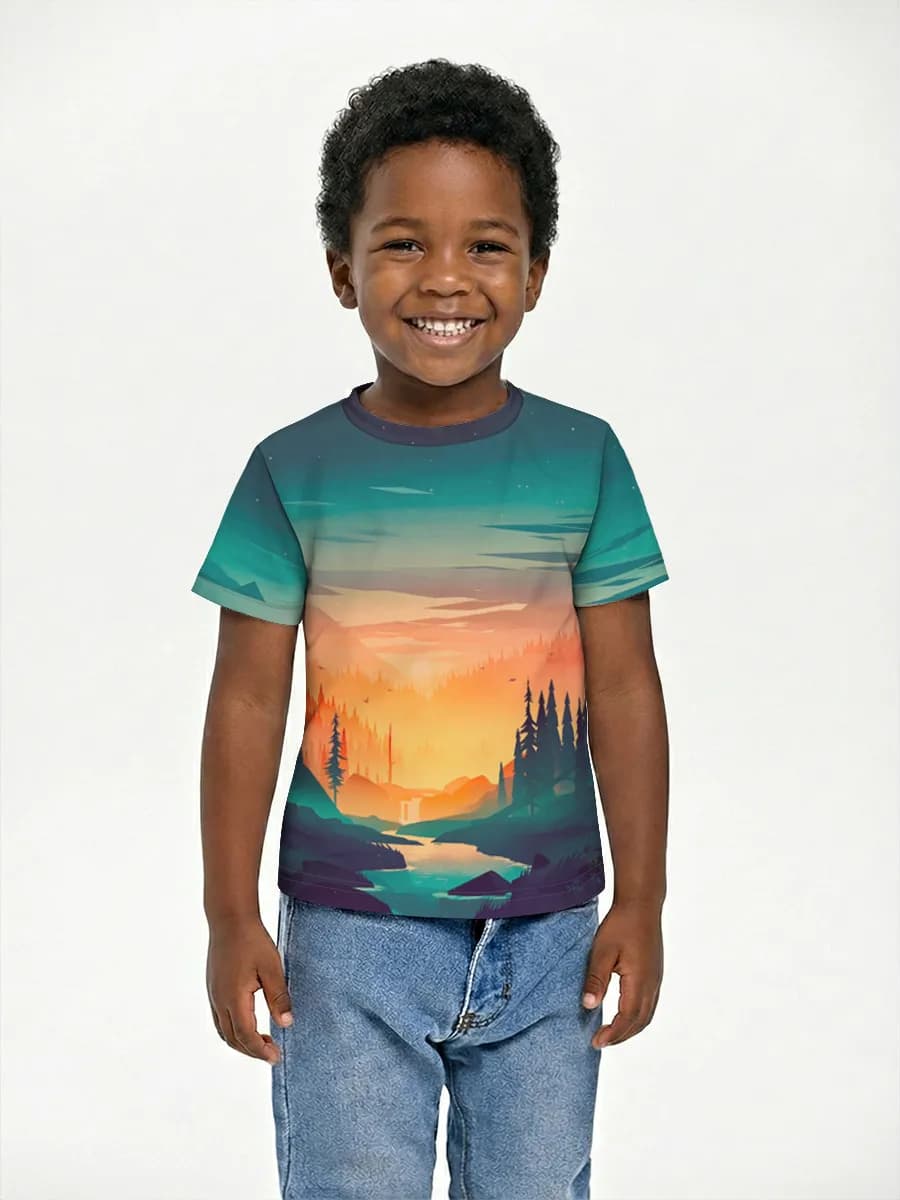 Children's cotton T-shirt (for boys. Copy)