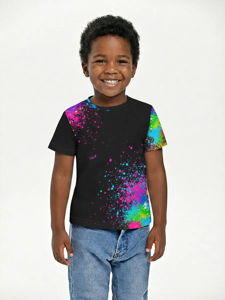Neon Paint Splatter