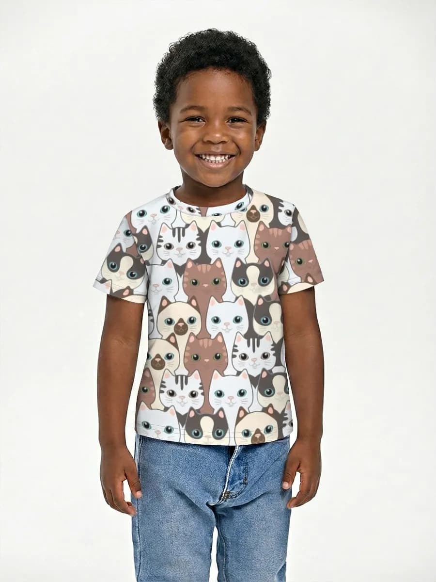 Children's cotton T-shirt (for boys. Copy)