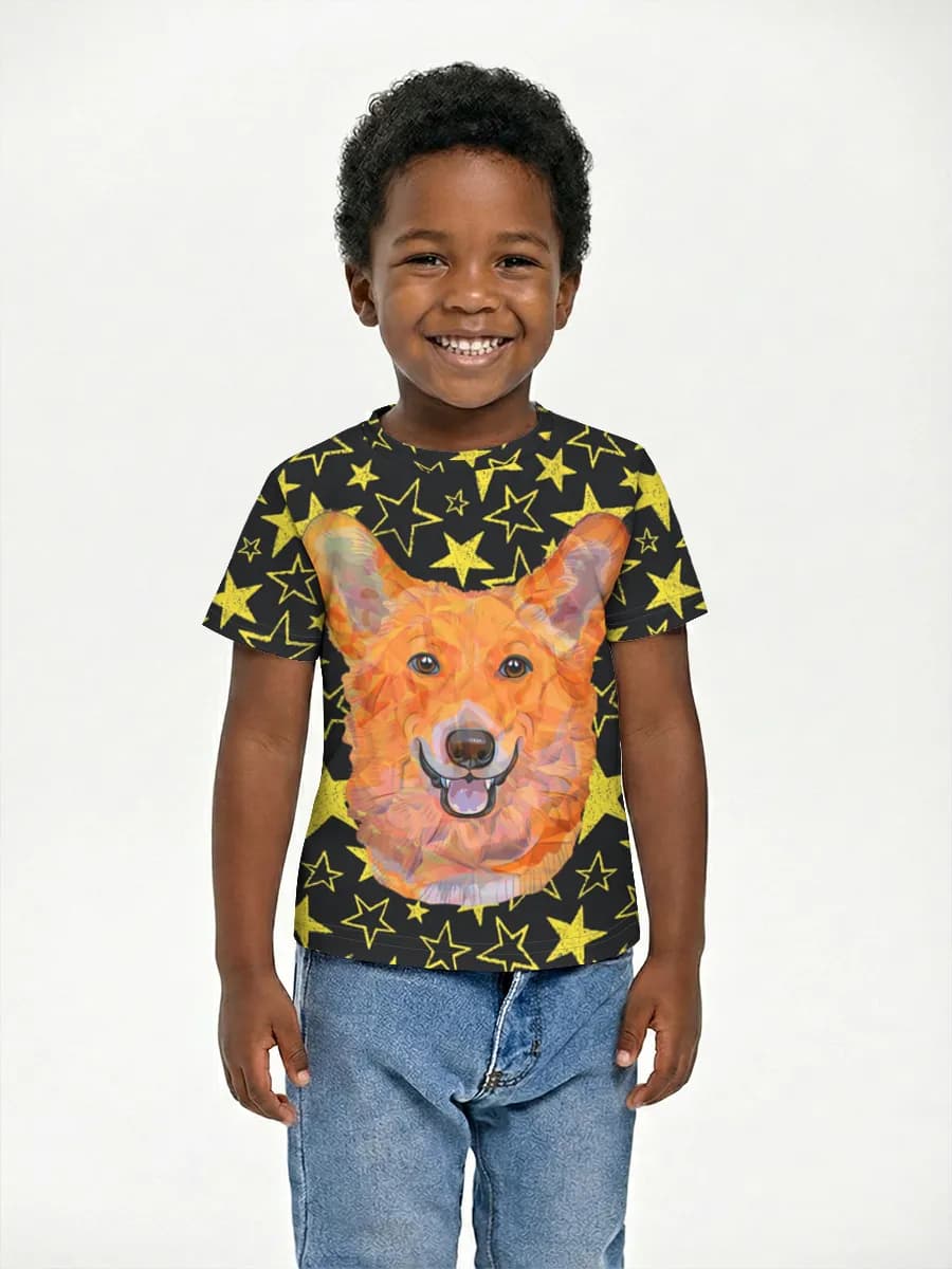 Children's cotton T-shirt (for boys. Copy)