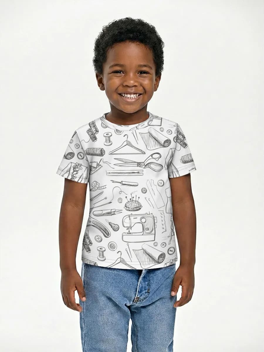 Children's cotton T-shirt (for boys. Copy)