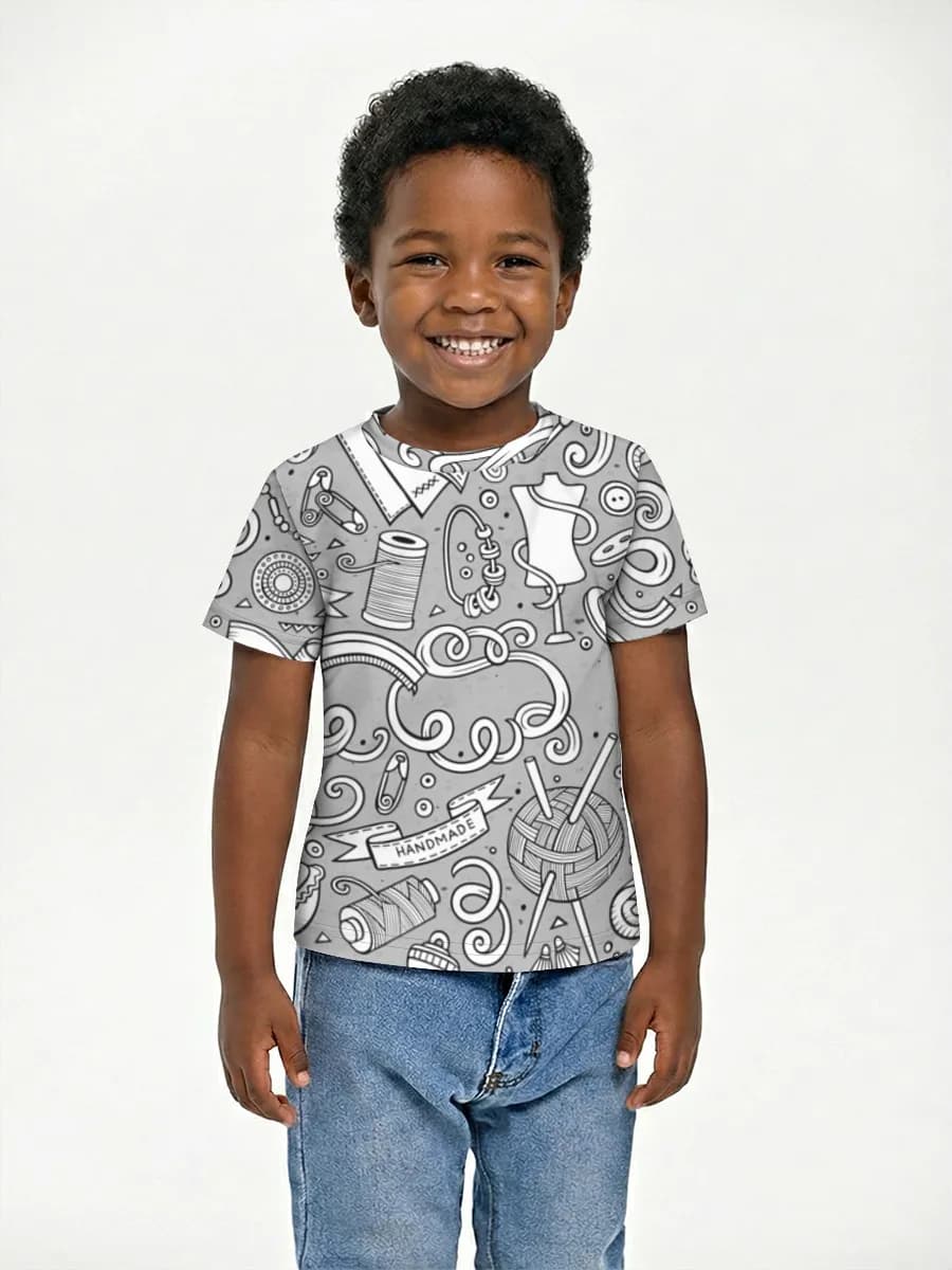 Children's cotton T-shirt (for boys. Copy)