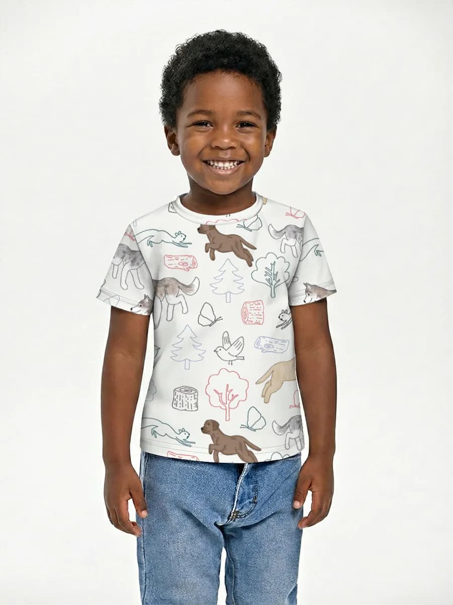 Children's cotton T-shirt (for boys. Copy)