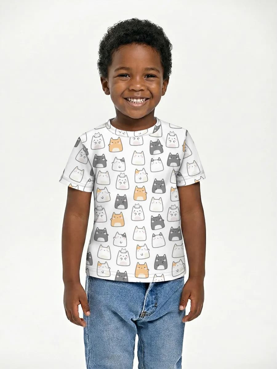 Children's cotton T-shirt (for boys. Copy)