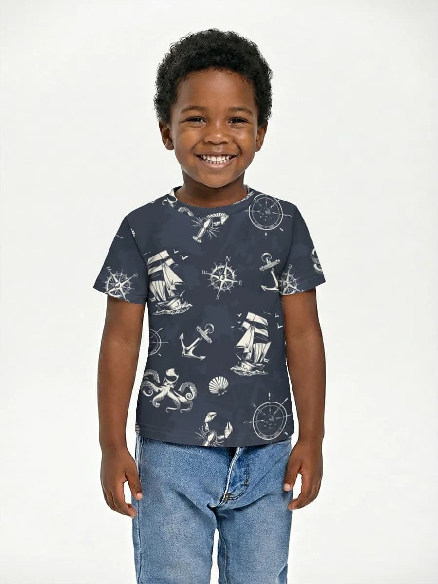 Children's cotton T-shirt (for boys. Copy)
