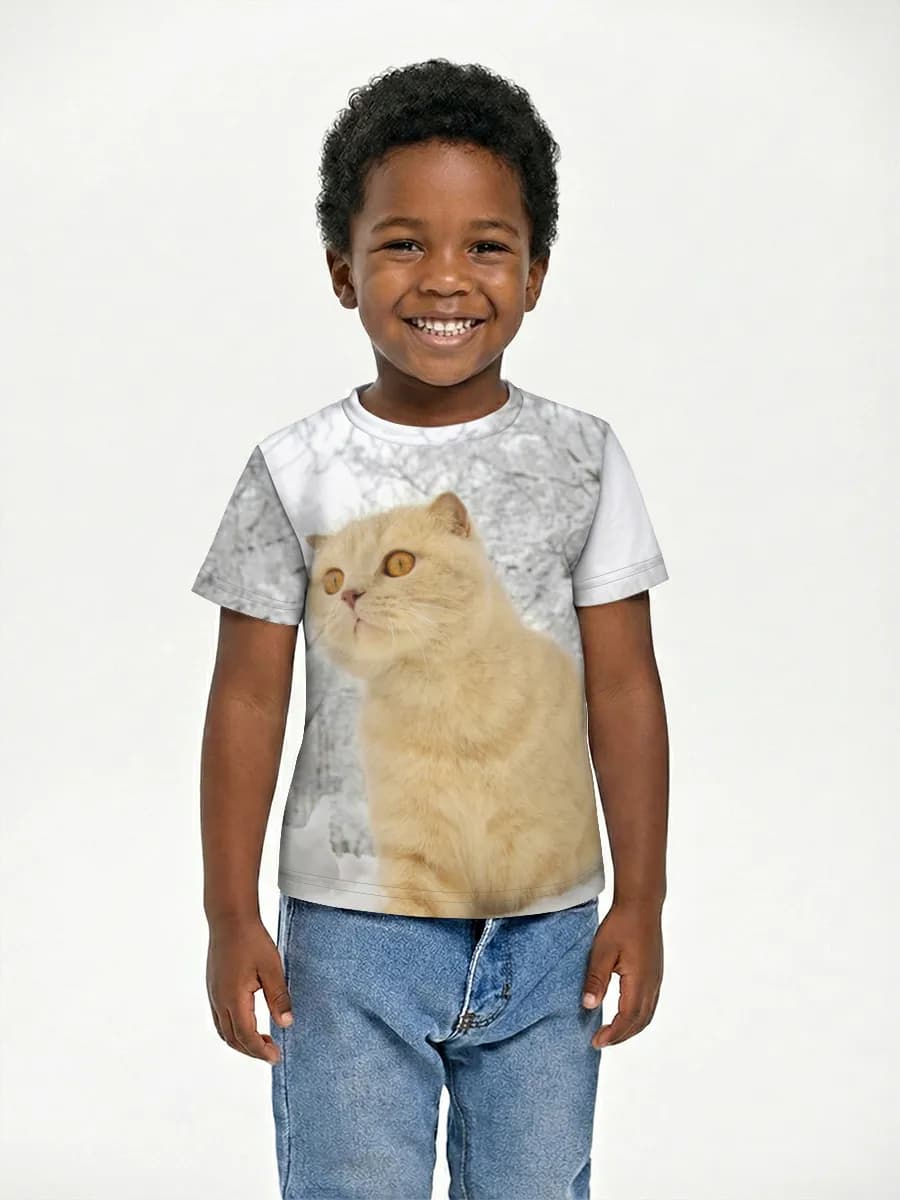 Children's cotton T-shirt (for boys. Copy)