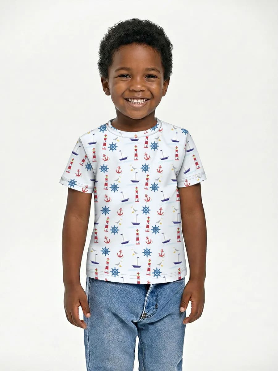 Children's cotton T-shirt (for boys. Copy)