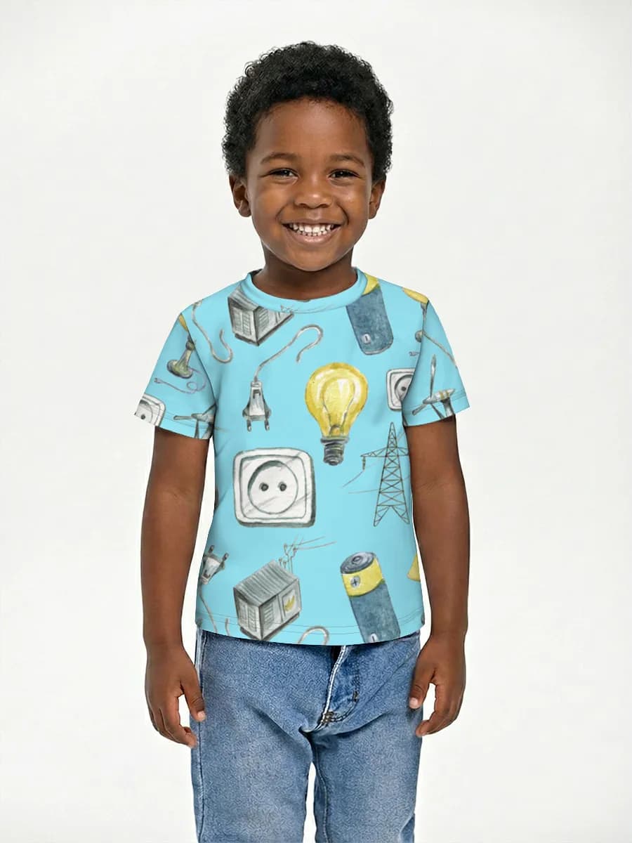 Children's cotton T-shirt (for boys. Copy)