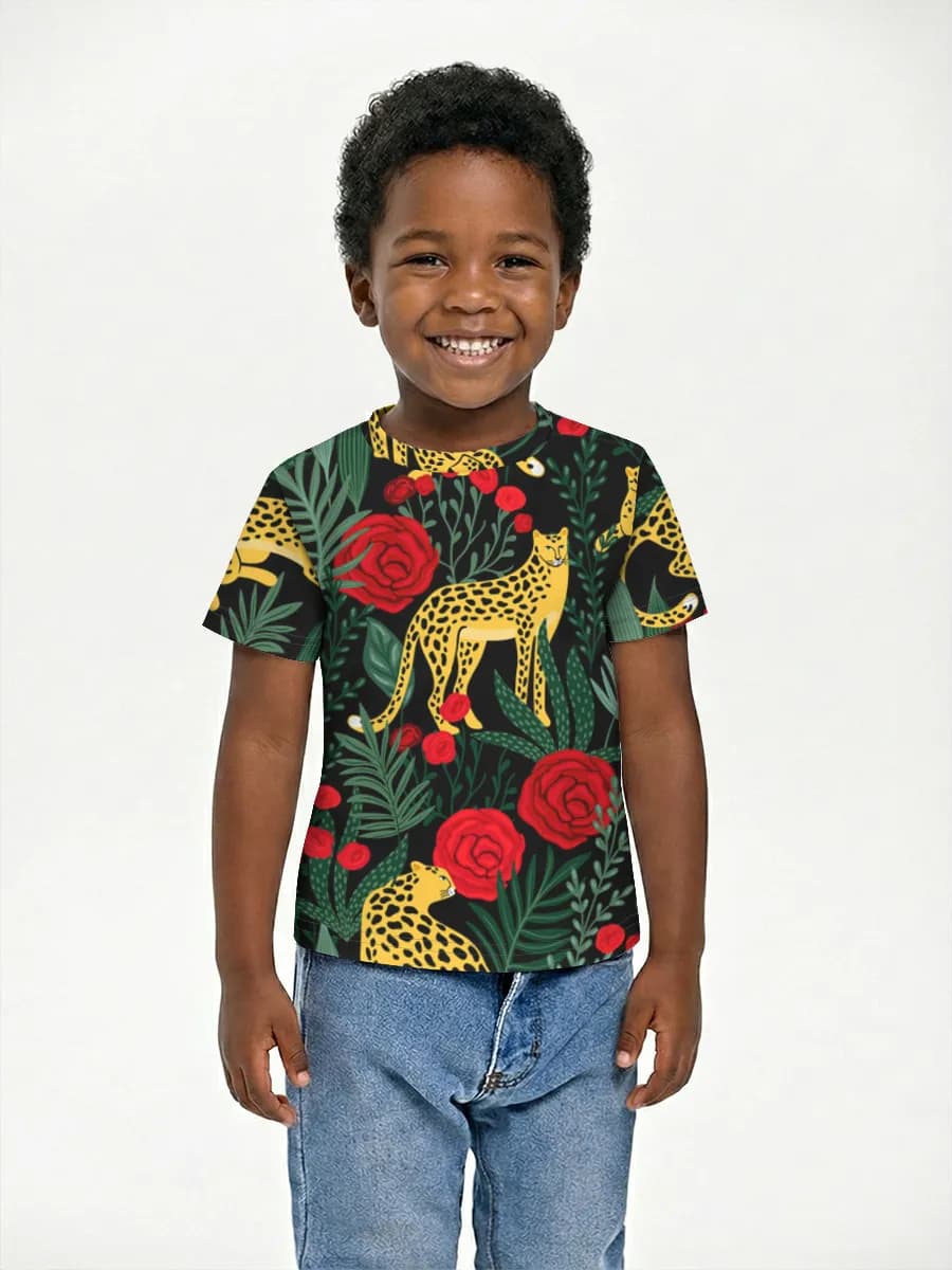 Leopards And Red Roses