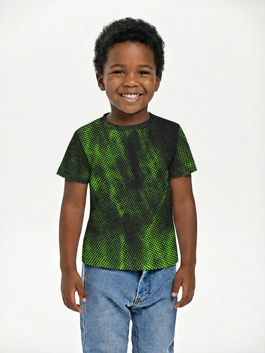Neon Green Halftone Grunge
