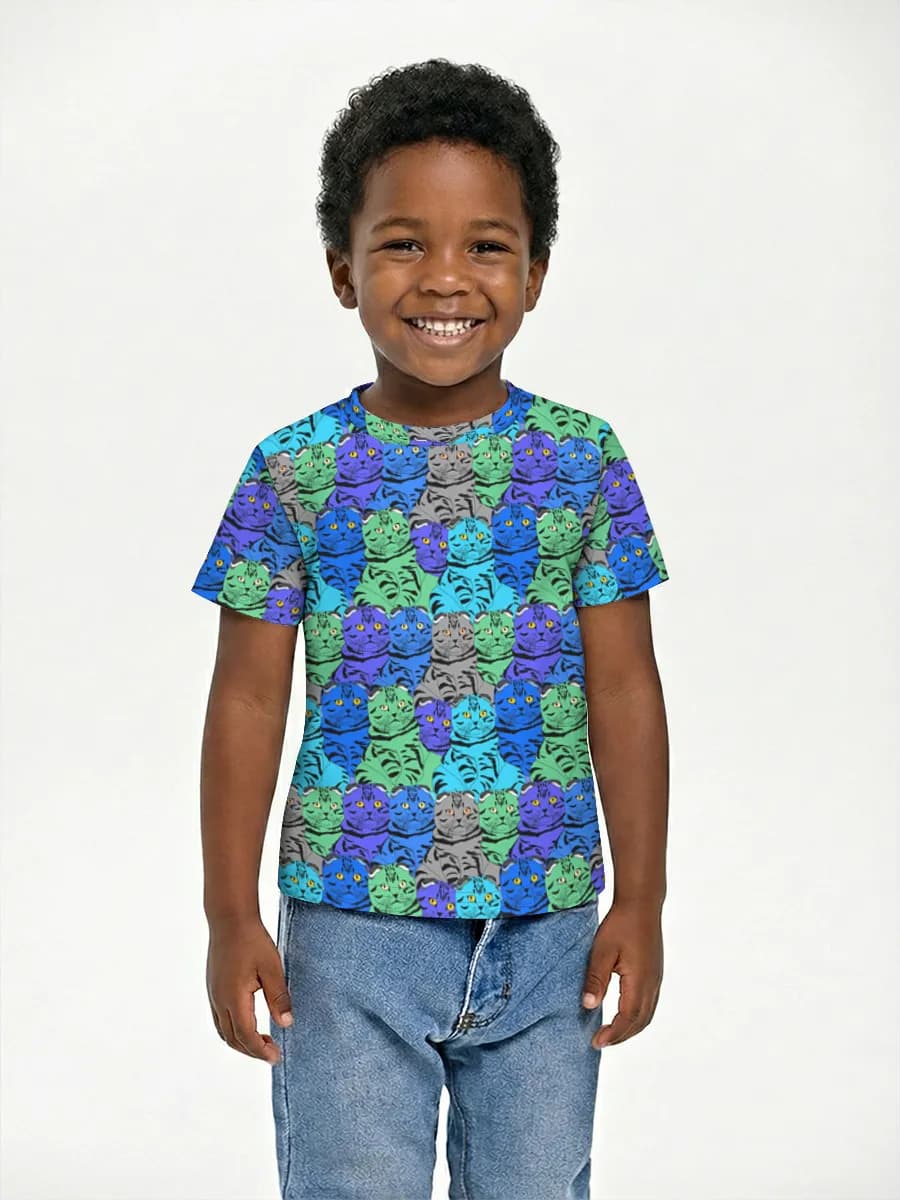 Children's cotton T-shirt (for boys. Copy)