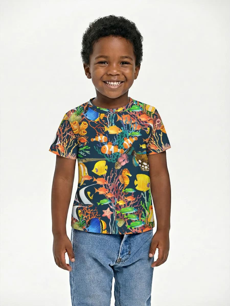 Children's cotton T-shirt (for boys. Copy)