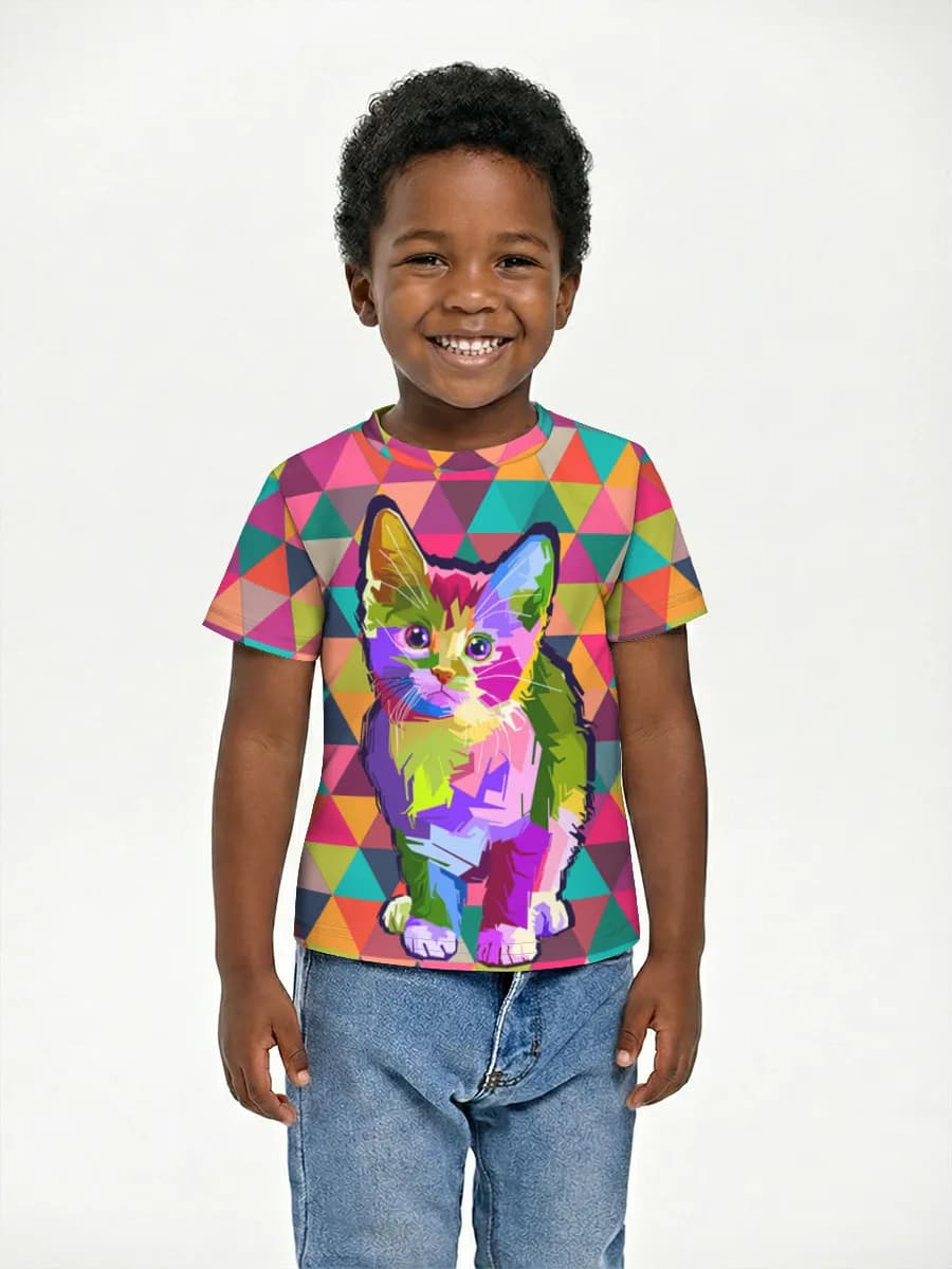 Children's cotton T-shirt (for boys. Copy)