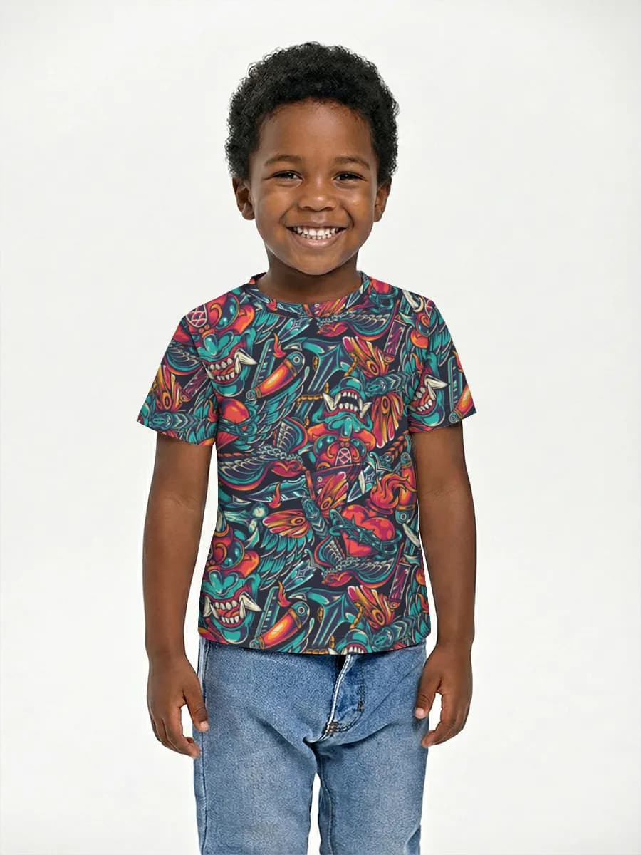 Children's cotton T-shirt (for boys. Copy)