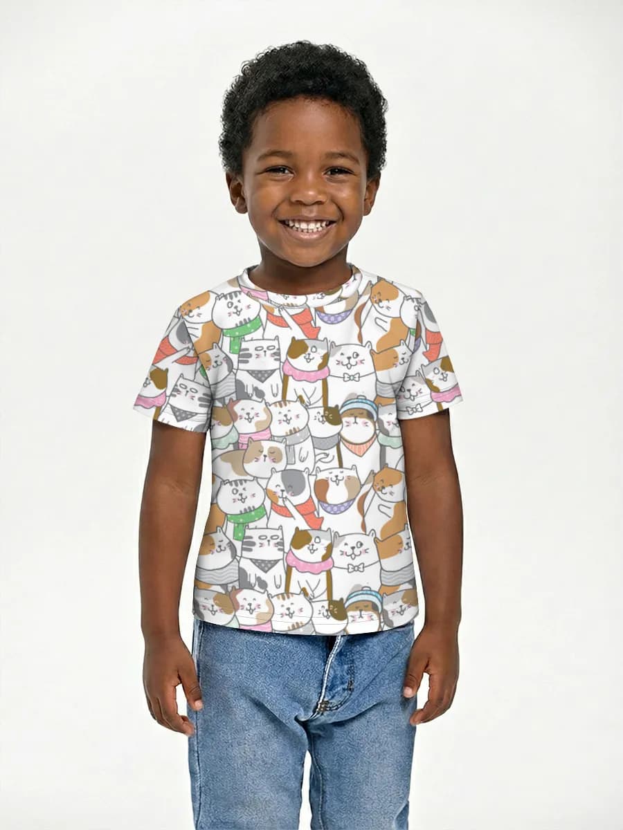 Children's cotton T-shirt (for boys. Copy)