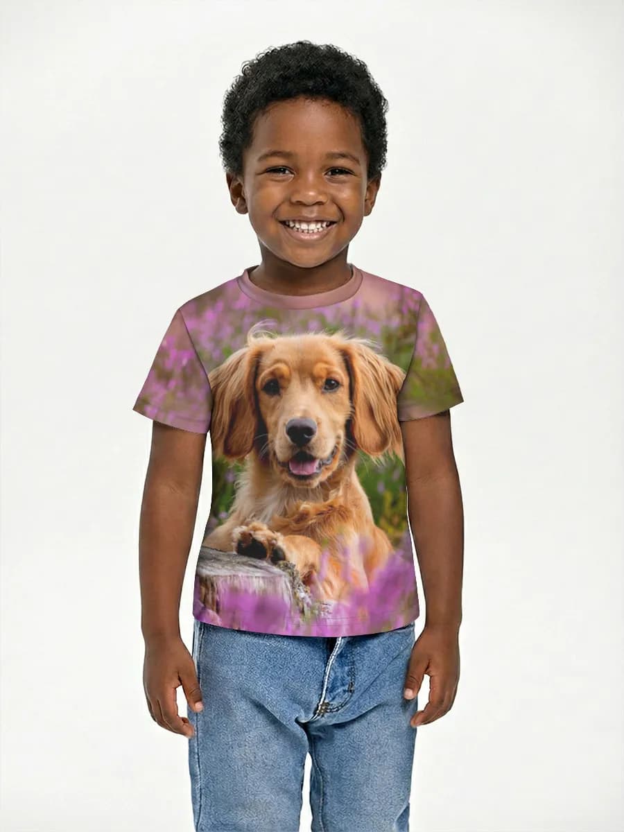 Children's cotton T-shirt (for boys. Copy)
