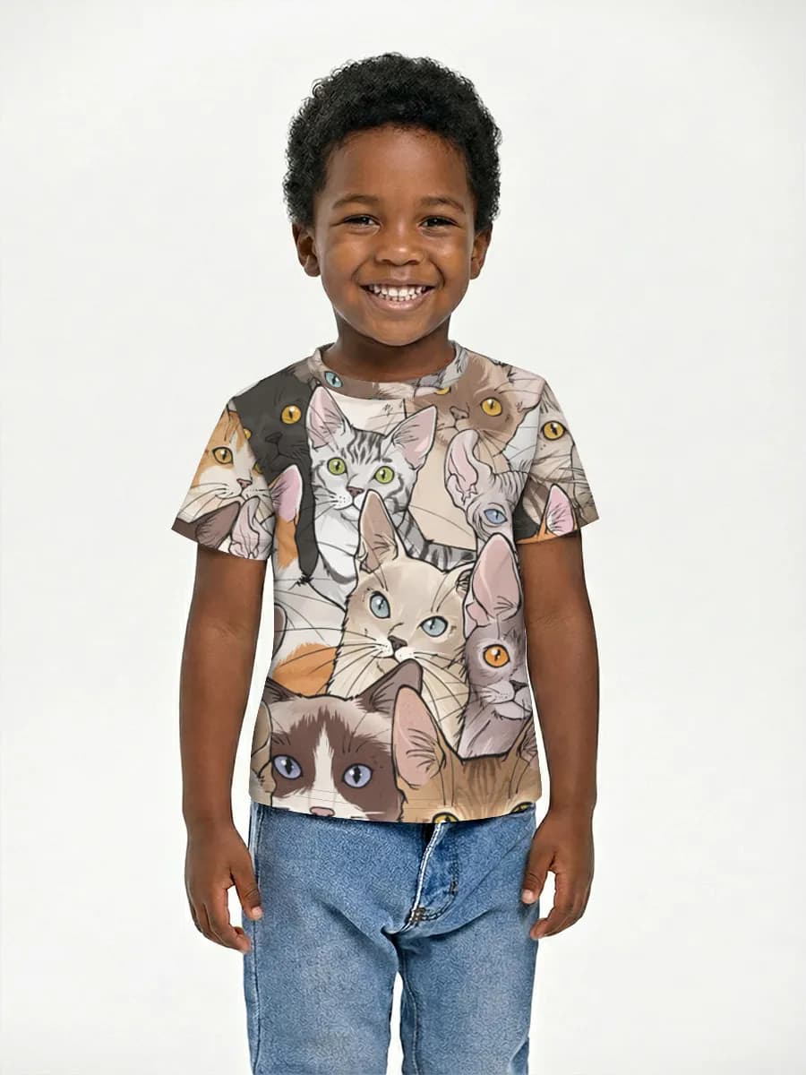 Children's cotton T-shirt (for boys. Copy)