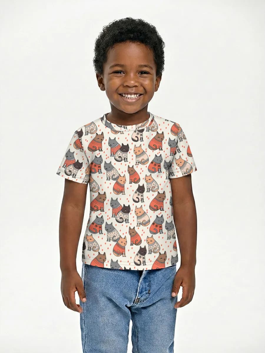 Children's cotton T-shirt (for boys. Copy)