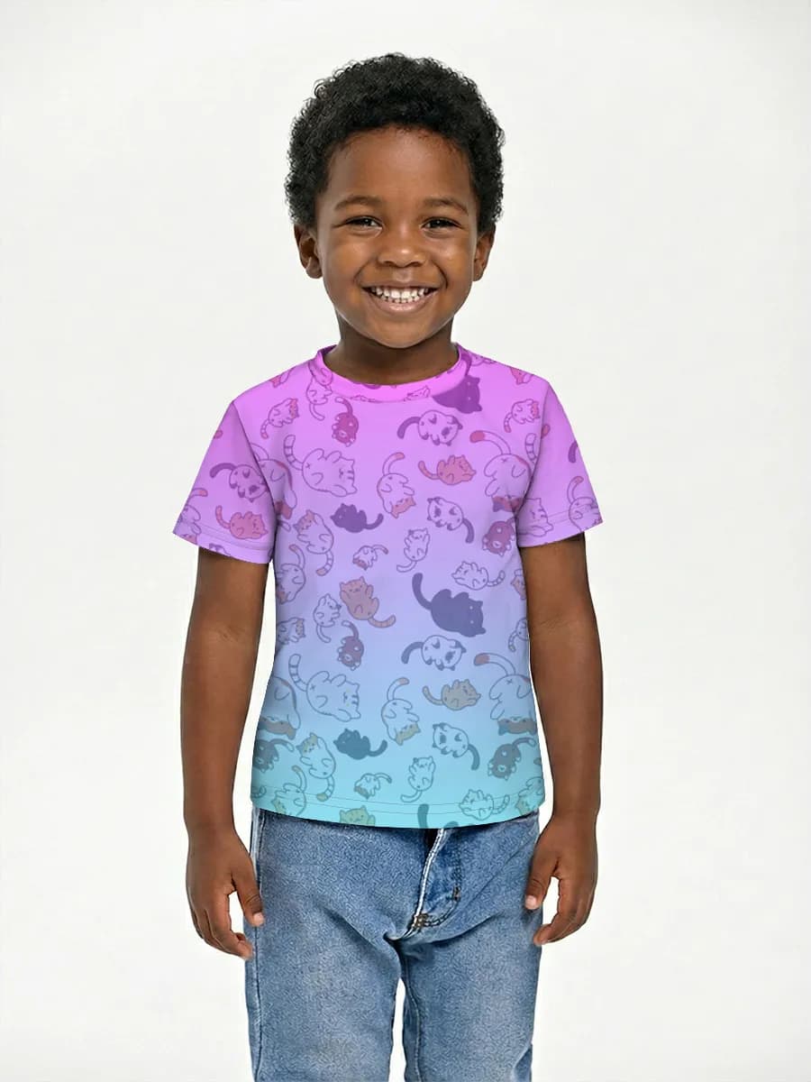 Children's cotton T-shirt (for boys. Copy)