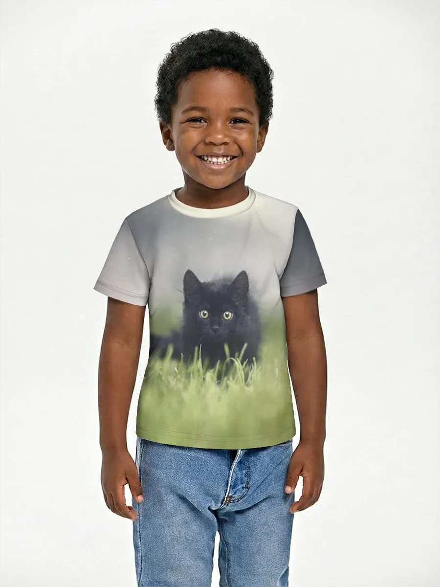 Children's cotton T-shirt (for boys. Copy)