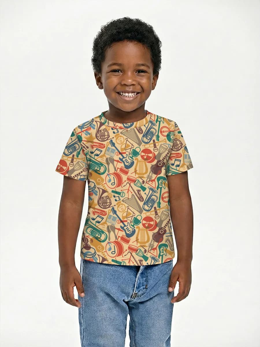 Children's cotton T-shirt (for boys. Copy)