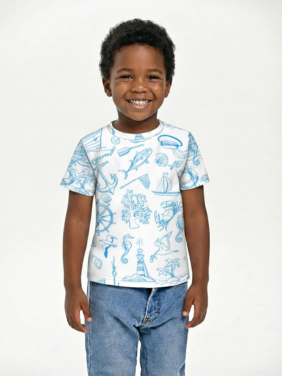 Children's cotton T-shirt (for boys. Copy)