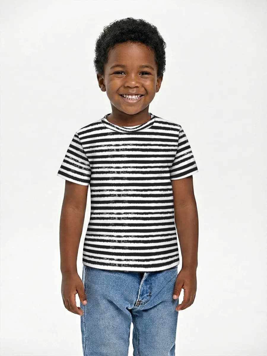 Grunge Black White Stripes
