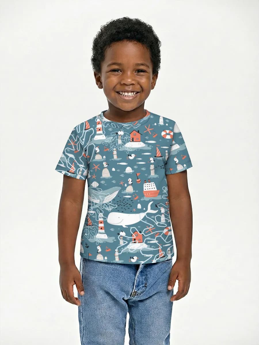 Children's cotton T-shirt (for boys. Copy)