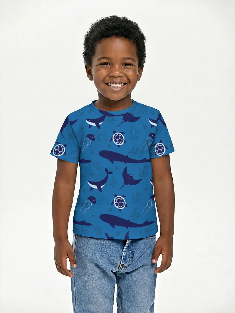 Children's cotton T-shirt (for boys. Copy)