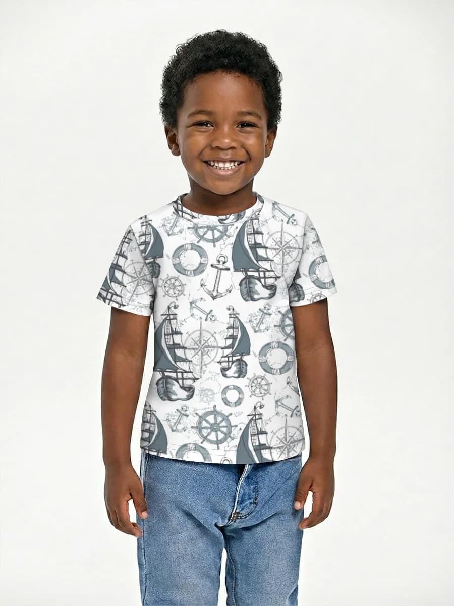 Children's cotton T-shirt (for boys. Copy)