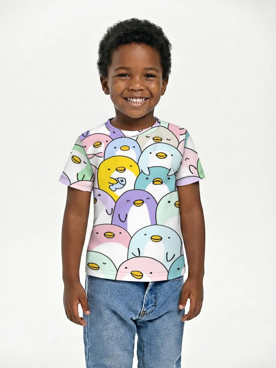 Pastel Penguin Crowd