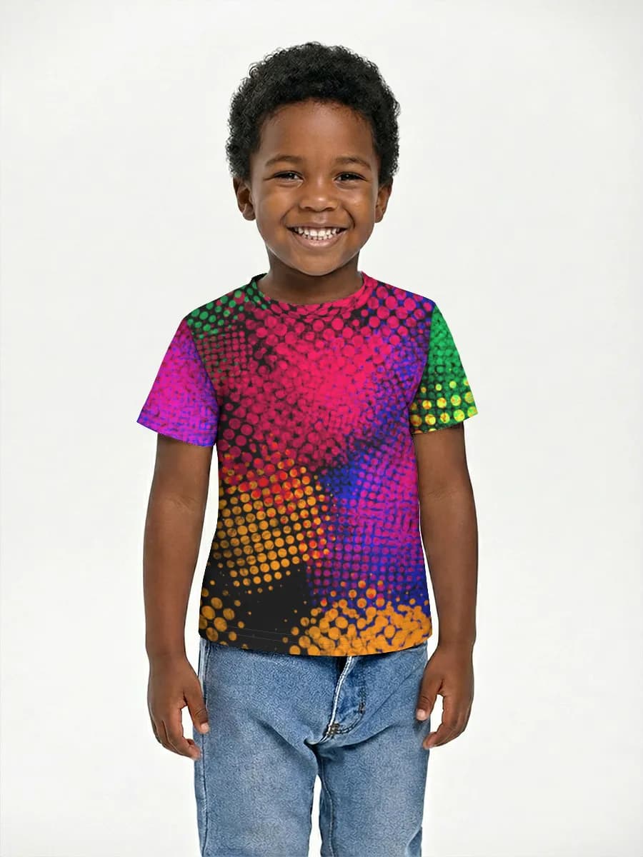 Neon Halftone Color Burst